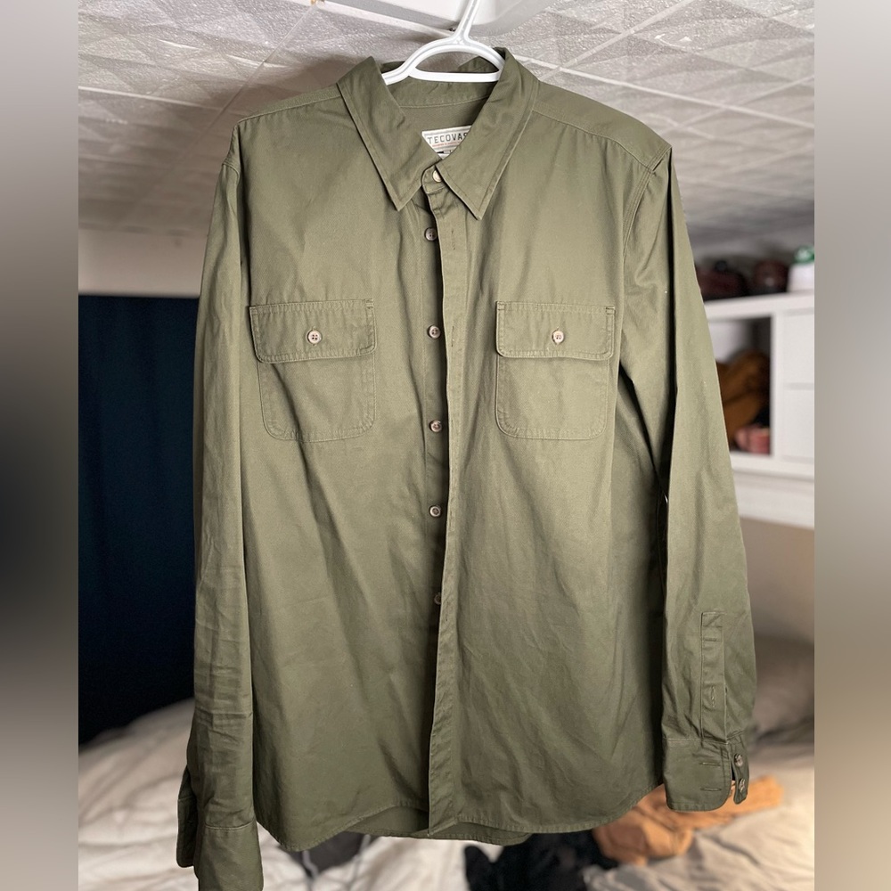 Tecovas twill button up.